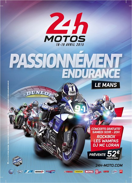 L’ACO présente l’affiche des 24 Heures Motos 2015