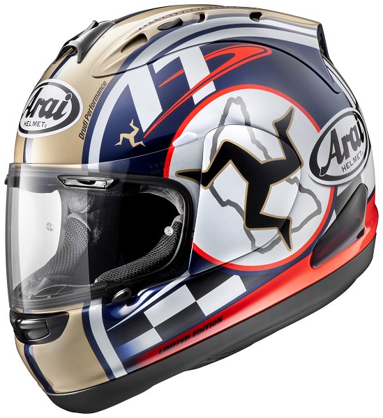 Nouveauté équipement : casque moto Arai Isle of Man TT édition 2015