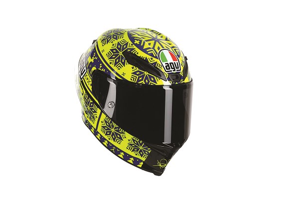 Le réplica du casque AGV de Valentino Rossi des tests d'hiver, disponible
