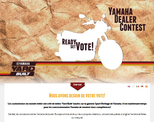 Concours de customisation, élisez votre Yamaha Sport Heritage préféré !