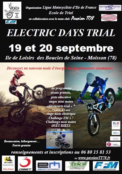 Electric Days Trial 19 et 20 septembre à Moisson (78)